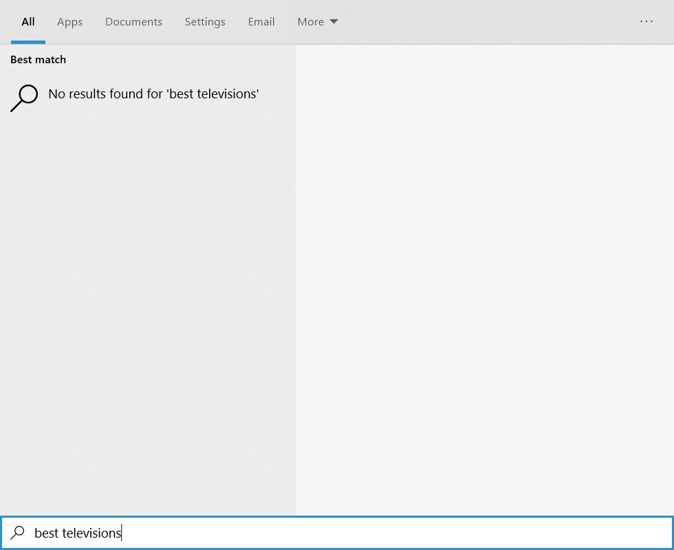 Bing Search disabled